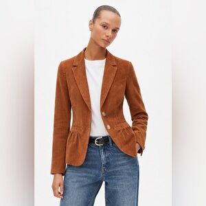 J. Crew Brown Corduroy Blazer Preppy Classic Women’s Size 2